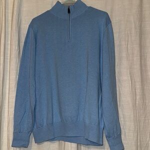 Men's Taylor Bird Blue Half-Zip Sweater